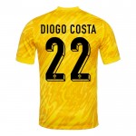 Günstige Fußballtrikots Portugal Diogo Costa 22 Torwart EURO 2024 Gelbe Kurzarm
